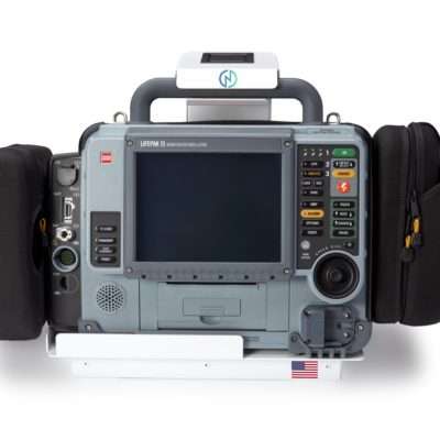 Lifepak 12 Defibrillator (with attached battery charger on bottom) Mount