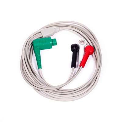 Tempus 3-Lead ECG Cable (AAMI) 8ft